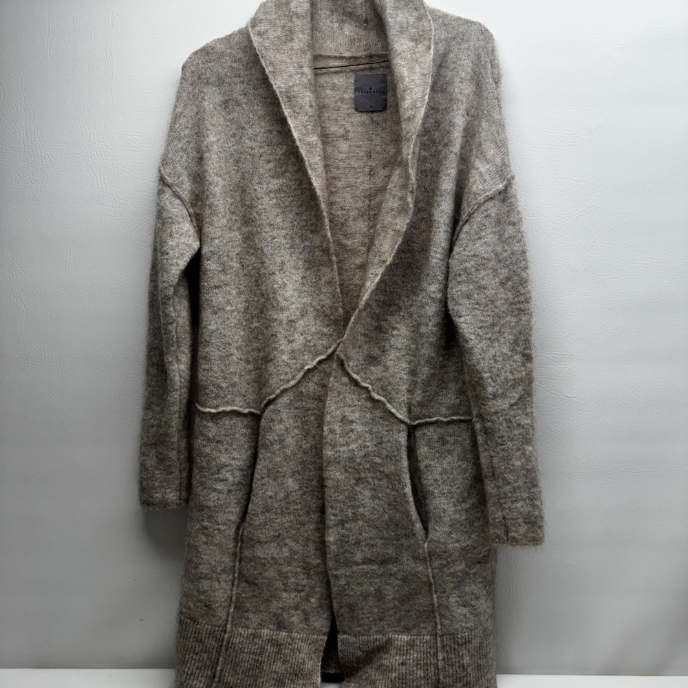 YAYA Women’s Cozy Women's brown cashmere/Wool Blend Coat size M